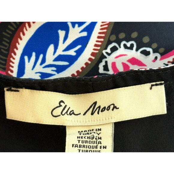 Ella Moon Dress Big Bell Sleeves Multicolor Paisley‎ Size XL Boho Goth Artsy NWT - Picture 6 of 16